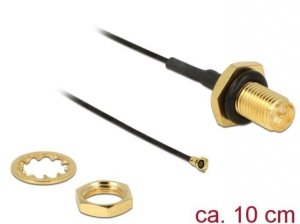 Delock Kabel RP-SMA JACK BULKHEAD->MHF/U.FL-LP-088