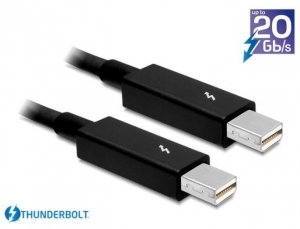 Delock Kabel THUNDERBOLT M/M 0.5m czarny