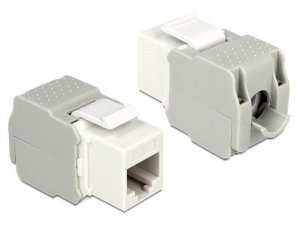 Delock Moduł Keystone z gniazdem RJ45 > LSA Cat.6 UTP, biały