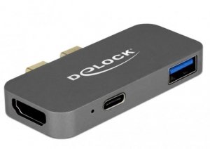 Delock Stacja dokująca dla Macbook USB-C(M)->1X USB 3.1, HDMI, 1X THUNDERBOLT 5K