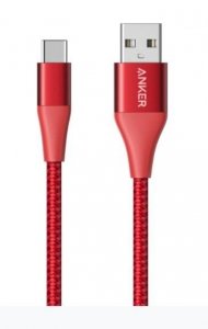 Anker Kabel PowerLine+ II USB-A - USB-C 3ft czerwony
