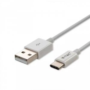 V-tac Kabel USB M - USB Typ-C 1m 1.0A Biały