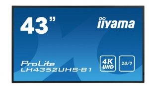 IIYAMA Monitor wielkoformatowy 42.5 cala LH4352UHS-B1 4K,24/7,SDM,IPS,ANDROID,500cd,DaisyChain