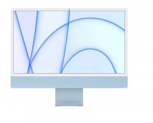 Apple 24 iMac Retina 4.5K display: Apple M1 chip 8 core CPU and 7 core GPU, 16GB/512GB/Ethernet- Blue