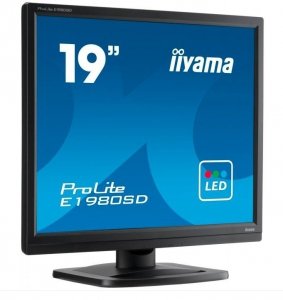 IIYAMA Monitor 19 cali ProLite E1980D-B1 VGA,DVI,5:4,TN,5ms,250cd