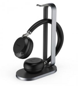 Yealink Słuchawki bezprzewodowe BH72 czarne ze stojakiem ładującym USB-C