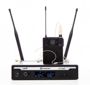 Relacart Pojedynczy zestaw bezprzewodowy z mikrofonem nagłownym UR-230S + UT-230 + HM-600S