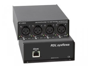 RDL Interfejs sieciowy Dante dla czterech wejść mikrofonowych audio - SF-XMN4