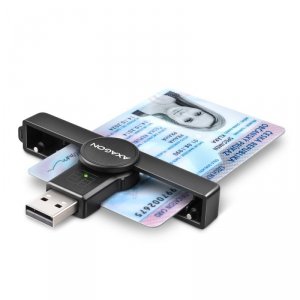 AXAGON CRE-SMP1A Czytnik kart identyfikacyjnych PocketReader USB-A