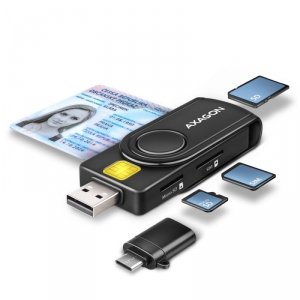 AXAGON CRE-SMP2A Czytnik kart identyfikacyjnych & SD/microSD/SIM card PocketReader USB