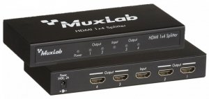 Muxlab Splitter HDMI 1x4 (500421), UHD-4K