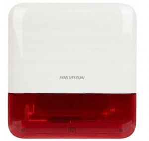 Hikvision AX PRO Sygnalizator bezprzewodowy zewnętrzny optyczno-akustyczny czerwony