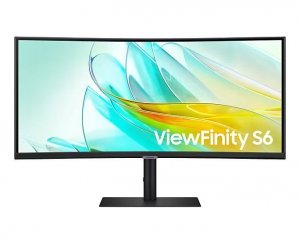 Samsung Monitor 34 cale ViewFinity S65UA VA 3440x1440 UWQHD 21:9 1xHDMI 1xDP 1xUSB-C(90W) 3xUSB 3.0 LAN (RJ45) 5ms 100Hz HAS+PIV