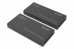 Digitus Przedłużacz/Extender KVM HDMI+USB HDBaseT 70m 4K30Hz HDCP 2.2 PoC (Power over Cable) audio IR zestaw