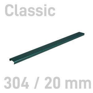  Grzbiety kanałowe MetalBind- O.CHANNEL Classic Zielony - 304/20 mm - 10 sztuk