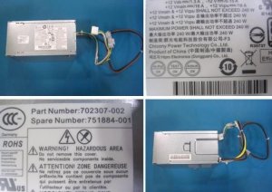Hewlett Packard Enterprise Power supply 240w **Refurbished**