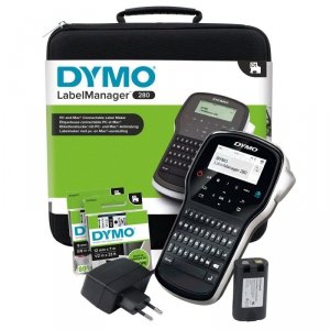 DYMO LabelManager 280  QWERTZ  Kitcase - EU PLUG - GERMAN  12mm, QWERTZ, USB,