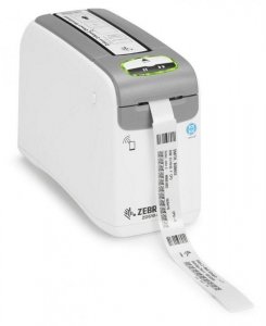 Zebra DT Printer ZD510 Wristband  ZPL II, XML, 300 dpi, EU and  UK Cords, USB, USB Host, Ethernet only