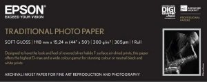Epson Papier fotograficzny Traditional Photo Paper, 44 x 15 m 300g/m2 C13S045056