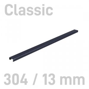 Grzbiety kanałowe MetalBind- O.CHANNEL Classic Czarny - 304/13 mm - 10 sztuk