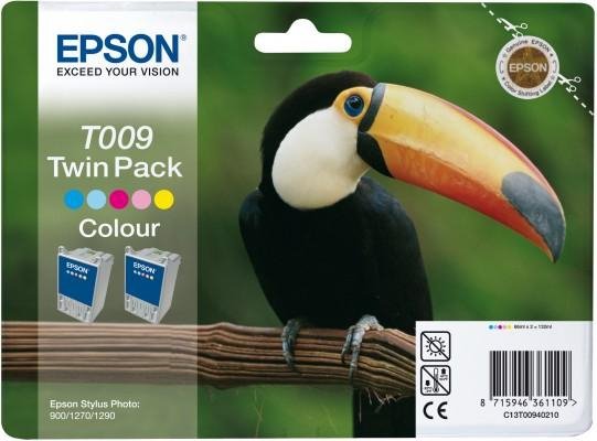 Tusz (Ink) T009 color do Epson Stylus Photo 900/1270/1290, wyd. do 2x330 str. - Dwupak