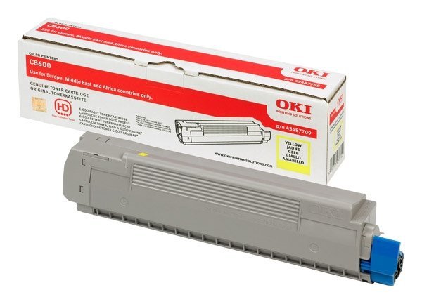 Toner Oki yellow [ 6000 str., C8600/C8800 ]