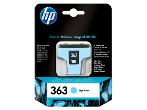 Jasnobłękitny wkład atramentowy HP 363 5,5 ml