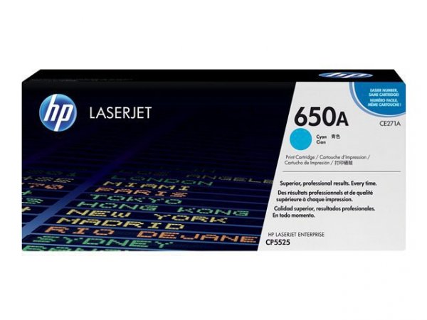 HP Toner nr 650A CE271A Cyan 15K