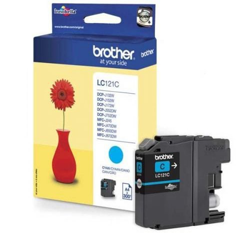 Brother Tusz LC121C Cyan 300str 300sh