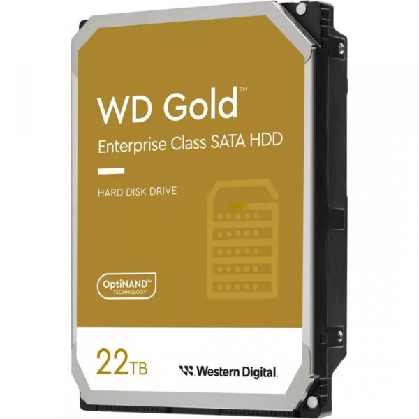 Dysk HDD WD Gold WD221KRYZ (22 TB ; 3.5&quot;; 512 MB; 7200 obr/min)