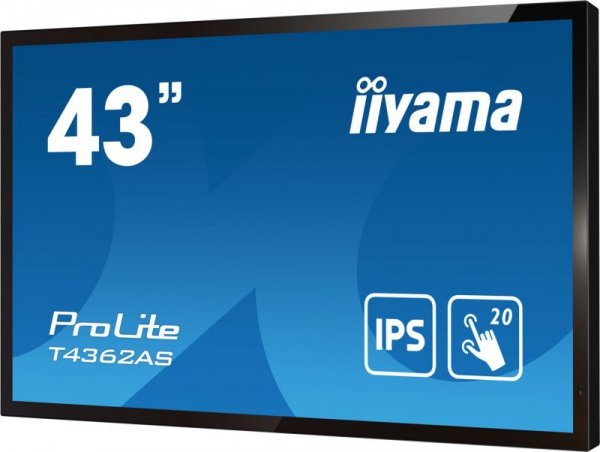 Płaski panel interaktywny Iiyama T4362AS-B1 - 108 cm (42.5&quot;) - IPS - 3840 x 2160 pikseli - 24/7