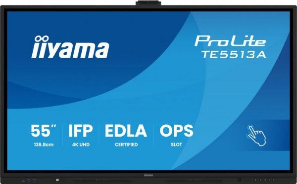 Monitor interaktywny iiyama TE6513A-B1AG 65 cali UHD IR 40 punktów dotykowych