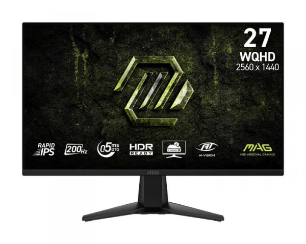 MSI Monitor MAG 275QF E20  27 cali/LED/WQHD/Flat/200Hz/Czarny