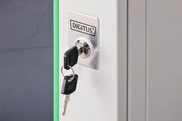 Digitus Szafa sieciowa wisząca Dynamic 19" 9U rack 474x600x600mm, drzwi szyba, szara, niezłożona, 60kg