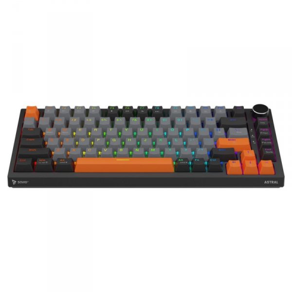 Savio Klawiatura magnetyczna ASTRAL Black OUTEMU White Jade Magnetic RGB 3 kolory keycapów