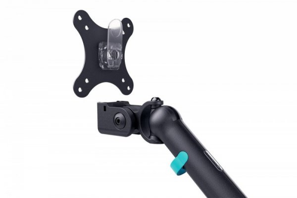 Digitus Ramię biurkowe podwójne z zaciskiem i sprężyną mechaniczną 2x LCD max. 35" obciążenie 2x10kg, VESA: 75x75, 100x100,