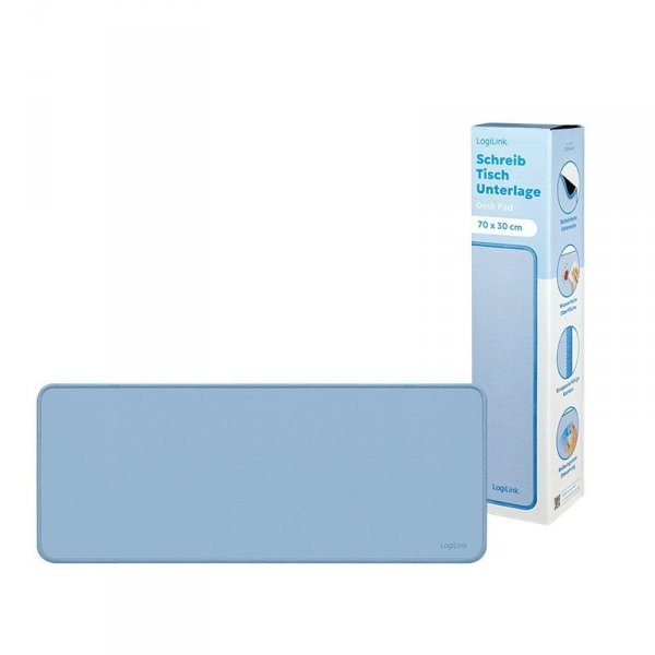 LogiLink Podkładka na klawiaturę i mysz, XXL, niebieska