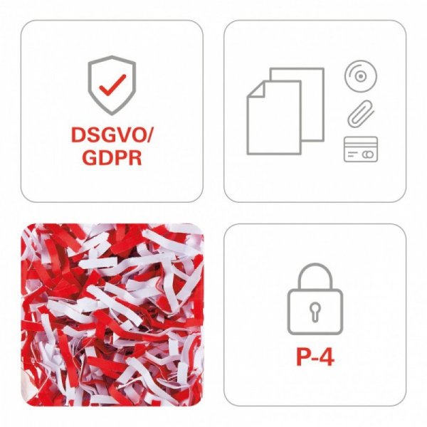 HSM Niszczarka Securio B34 ścinki 4,5x30mm P-4