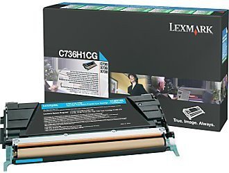 Lexmark Toner Optra C73x/X73x Cyan 10K C736H1CG