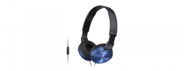 Sony Słuchawki handsfree, mikrofon MDR-ZX310AP niebieskie