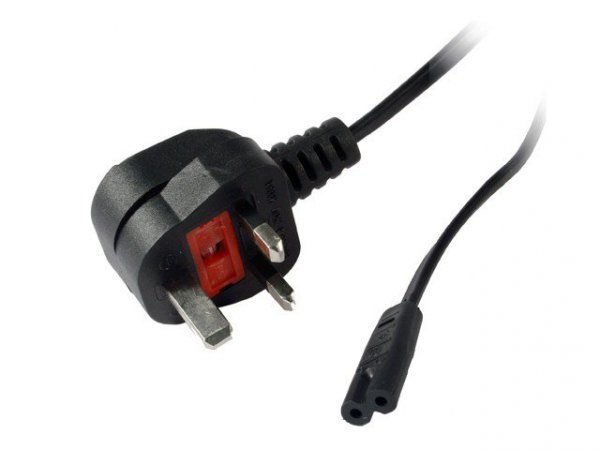 Gembird Kabel zasilający do notebooka C8 (2pin) z wtyczką UK 1.8m