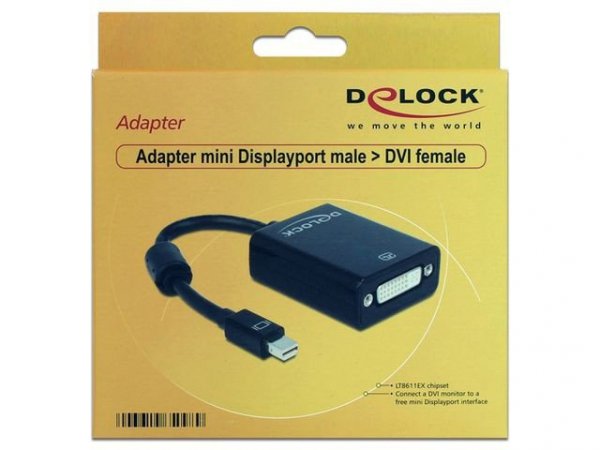 Delock Adapter Displayport Mini(M)-&gt;DVI-I(F)(24+5)