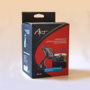 ART Uniwersalny uchwyt samochodowy na telefon/MP4/GPS (elegance) RAMART AX-18