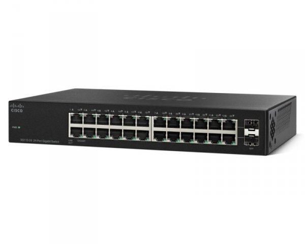 Cisco SG112-24 switch 24x1GbE, 2x Combo miniGBIC