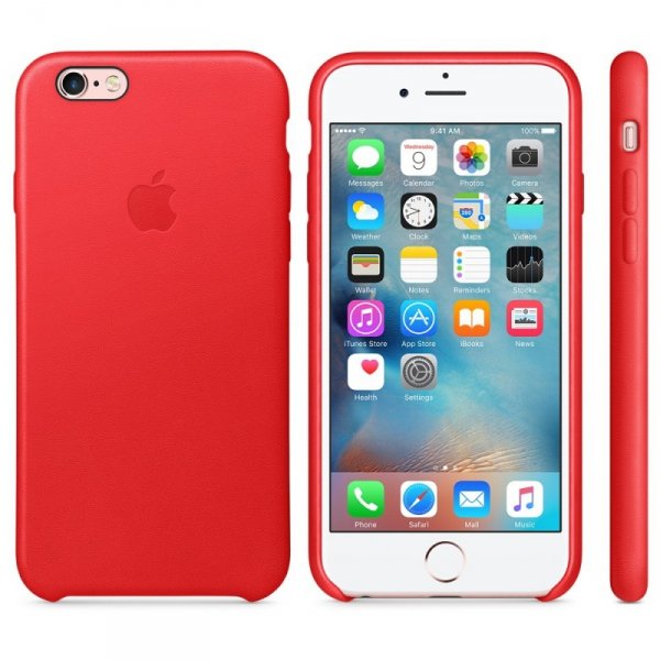 Apple iPhone 6s Leather Case RED