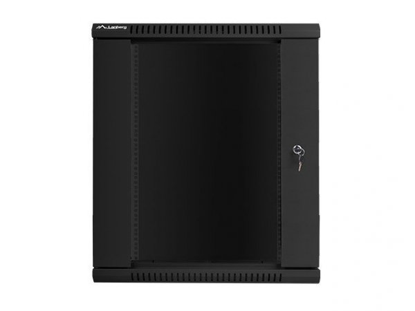 Lanberg Szafa instalacyjna wisząca 19 cali 15U 600X450mm czarna (drzwi szklane)