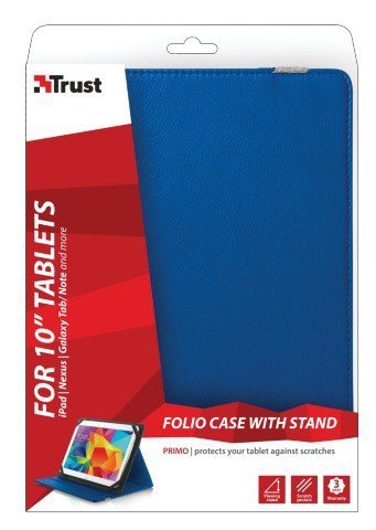 Trust Futerał z podstawką do tabletów o przekątnej 10 cali - niebieski Primo