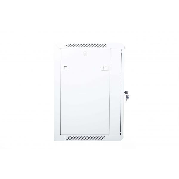 Digitus Szafa wisząca jednosekcyjna 19 12U 635/600/450mm, drzwi szklane, szara (RAL 7035), zmontowana