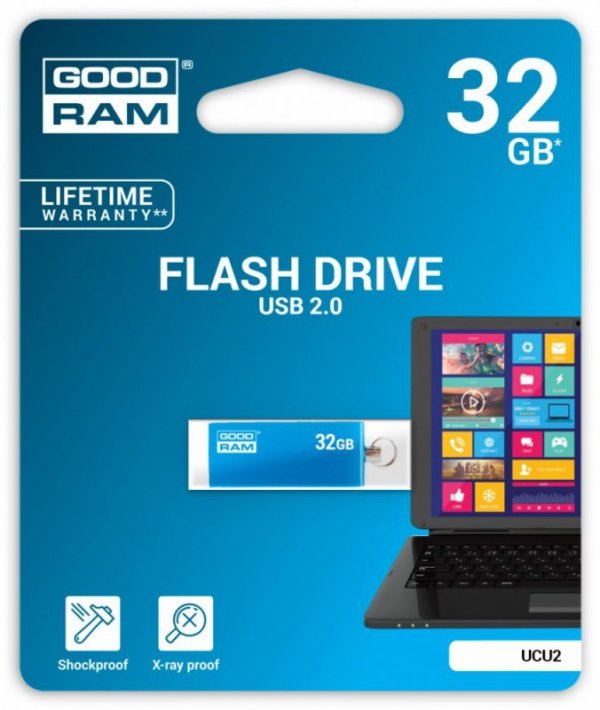 GOODRAM CUBE 32GB USB2 BLUE