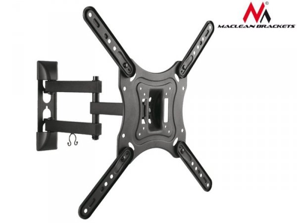 Maclean Uchwyt do telewizora lub monitora 23-55 cali 30kg uniwersalny MC-701 max vesa 400 x 400 Czarny